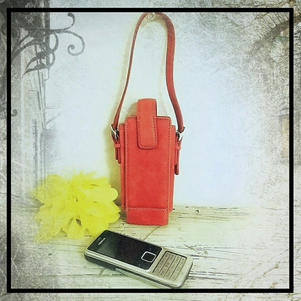 Vintage Coach Leather Cell Phone Case RARE